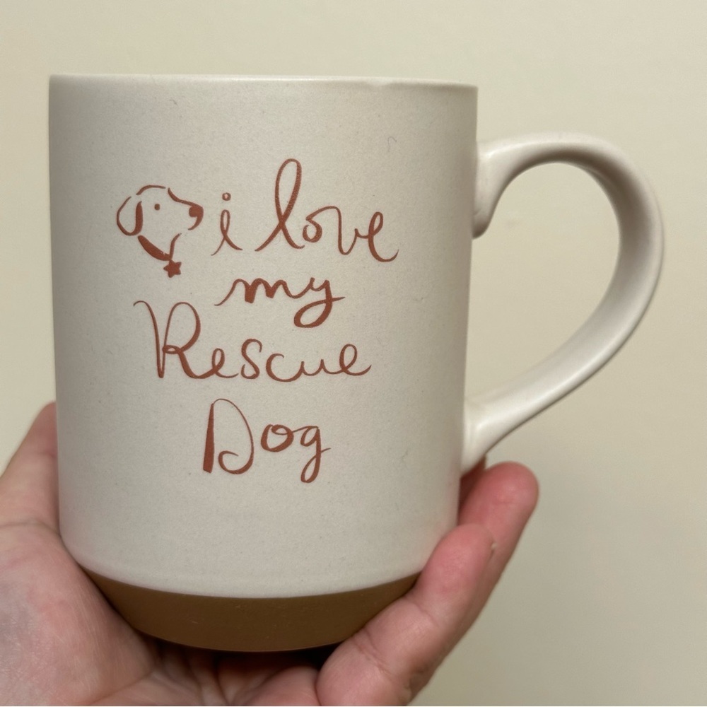 Petshop “I love my‎ rescue dog” mug